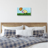 Sunny Sheep Leinwanddruck (Insitu (Schlafzimmer))