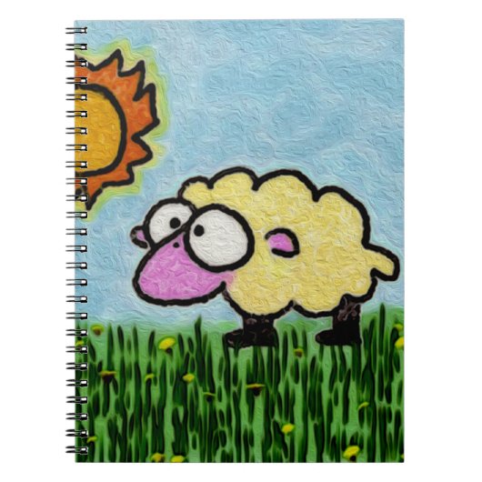 Sunny Sheep Notizblock (Vorderseite)