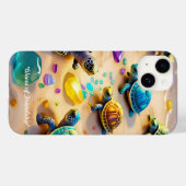 "Sunny Shore Friends" Case-Mate iPhone Hülle (Rückseite (Horizontal))