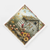 Sunny Side Farmhouse Paper Napkin Serviette (Ecke)