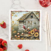 Sunny Side Farmhouse Paper Napkin Serviette (Beispiel)