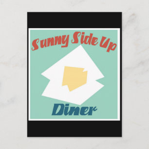 Sunny Side Up Diner Postkarte