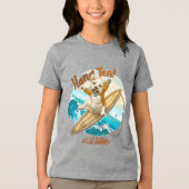 Sunny Skater Pup Tri-Blend Shirt (Vorderseite)