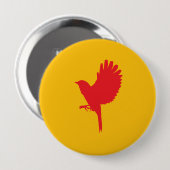 Sunny Sky Bird Buttons - Gelbe Silhouette (Vorne & Hinten)