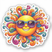 Sunny Smile Aufkleber (Vorderseite)