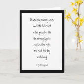 Sunny Smile Inspiration Gedicht ermutigend Karte (Gelbe Blume)