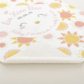 Sunny Smiles Baby Girl Birth Stats Keepake Sherpadecke (3/4)