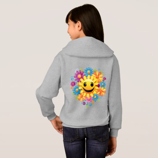 Sunny Smiles Hoodie (Schwarz voll)