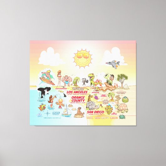 Sunny SoCal Canvas Print Leinwanddruck (Vorderseite)