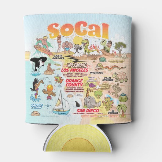 Sunny SoCal Dosenkühler (Rückseite)