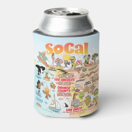 Sunny SoCal Dosenkühler (Kanne Rückseite)