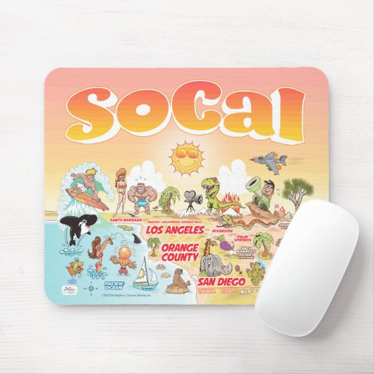 Sunny SoCal Mouse Pad Mousepad (Mit Mouse)