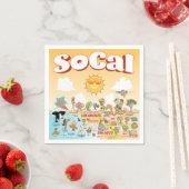Sunny SoCal Napkins Serviette (Beispiel)