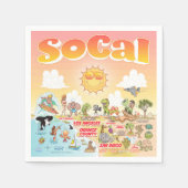 Sunny SoCal Napkins Serviette (Vorderseite)