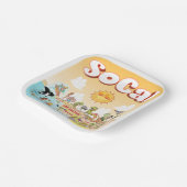 Sunny SoCal Pappteller (Gewinkelt)