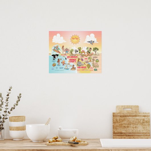Sunny SoCal Poster (Küche)