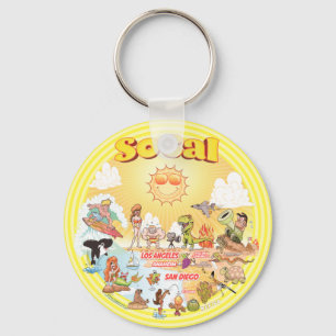 Sunny SoCal Schlüsselanhänger