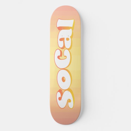 Sunny SoCal Skateboard (Vorderseite)
