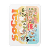 Sunny SoCal Souvenir Magnet (Vertikal)