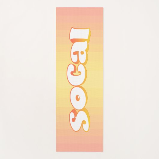 Sunny SoCal Yogamatte (Vorderseite)