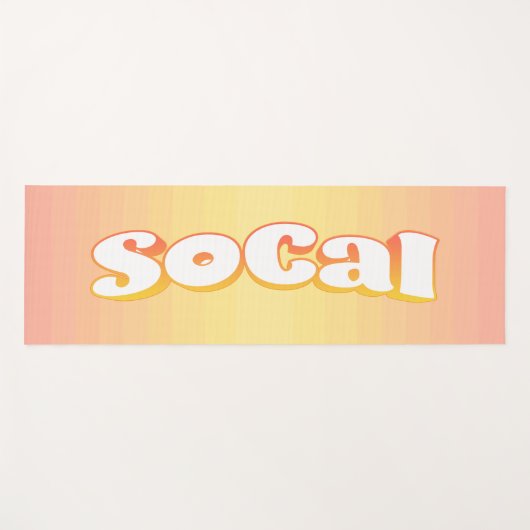 Sunny SoCal Yogamatte (Vorderseite (Horizontal))