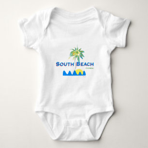 Sunny South Beach, Florida Baby Strampler
