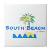 Sunny South Beach, Florida Fliese (Vorderseite)
