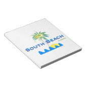 Sunny South Beach, Florida Notizblock (angewinkelt)
