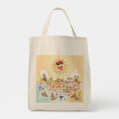 Sunny Southern California Cartoon Tasche (Rückseite)