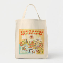 Sunny Southern California Cartoon Tasche