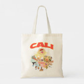 Sunny Southern California Cartoon Tasche (Rückseite)