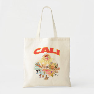 Sunny Southern California Cartoon Tasche
