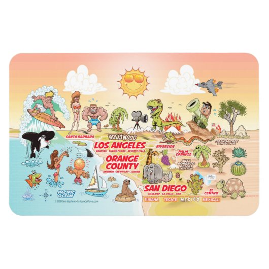Sunny Southern California Magnet (Horizontal)
