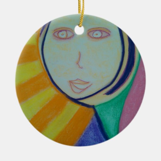 Sunny Spirit Keramik Ornament (Vorne)