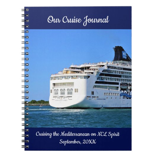 Sunny Spirit Stern Custom Cruise Journal Notizblock (Vorderseite)