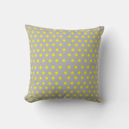 Sunny Splatter Polka Dot Pattern Kissen