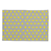 Sunny Splatter Polka Dot Pattern Kissenbezug (Rückseite)