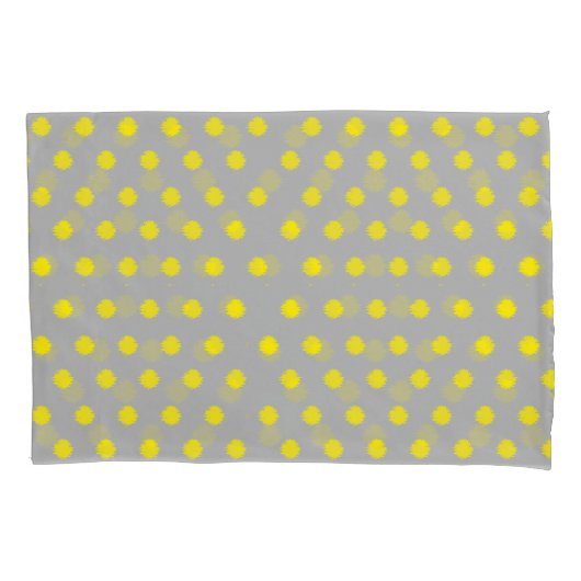 Sunny Splatter Polka Dot Pattern Kissenbezug (Vorderseite)
