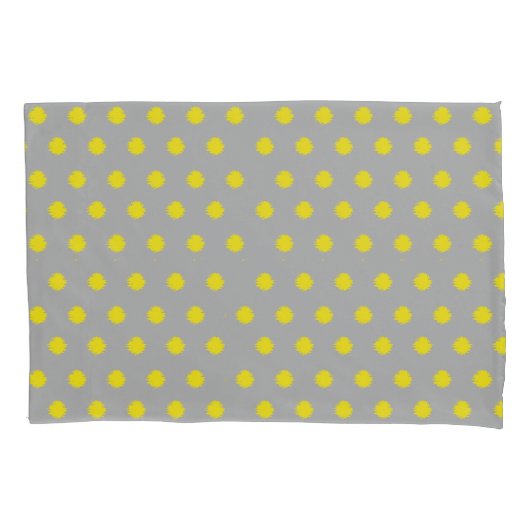 Sunny Splatter Polka Dot Pattern Kissenbezug (Vorderseite)