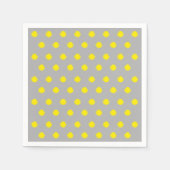 Sunny Splatter Polka Dot Pattern Serviette (Vorderseite)