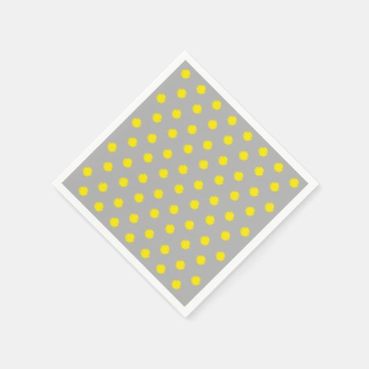 Sunny Splatter Polka Dot Pattern Serviette (Ecke)