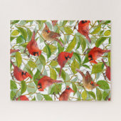 Sunny Spring Kardinals Jigsaw Puzzle (Horizontal)