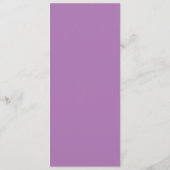 Sunny Spring Lavender Iris Wedding Menu Menükarte (Rückseite)
