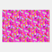 SUNNY STYLE DESIGN PINK LEMON BLUE GESCHENKPAPIER SET (Vorderseite 2)