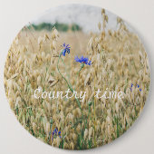 Sunny summer fields button (Vorderseite)