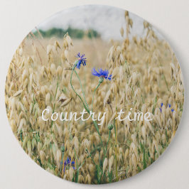 Sunny summer fields button