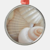 Sunny Summer Seashells Collection Silbernes Ornament (Vorne)