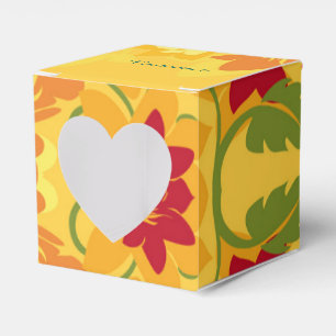 Sunny Summer Yellow Floral Hevor Box Geschenkschachtel