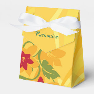 Sunny Summer Yellow Floral Zelt Fee Box Geschenkschachtel