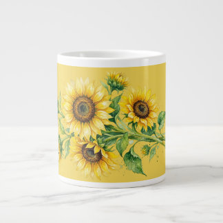 Sunny Sunflowers Specialty Mug Jumbo-Tasse